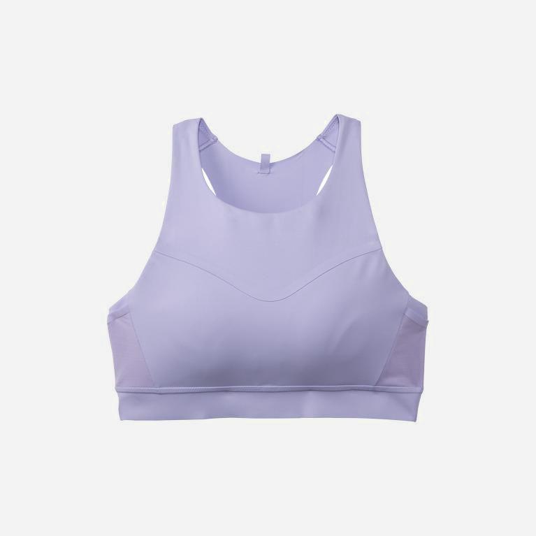 Brooks Drive 3 Pocket Womens Running Bra Ireland Lavender Purple/Violet Dash (NWJA-53076)